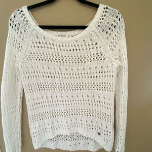 White Abercrombie kids sweater